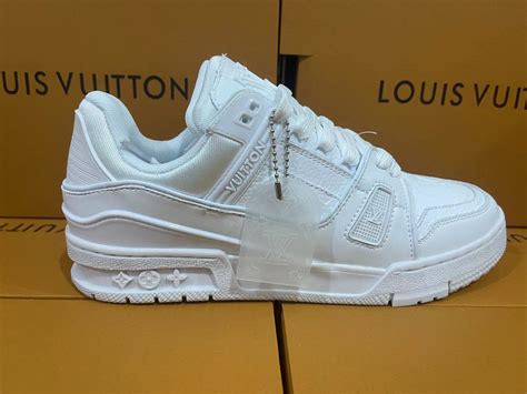 Louis Vuitton Trainer Sneaker White Iridescent Men's 